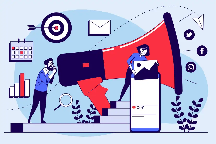 Marketing d'affiliation illustration